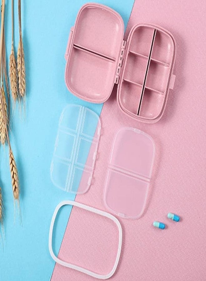 KPS Travel Pill Organizer | 8 Compartment Pill Case | Small Medicine Storage Organizer | Portable Vitamin Holder Container | Supplements Supplies (Pack of 1,Multicolor) - Image 4